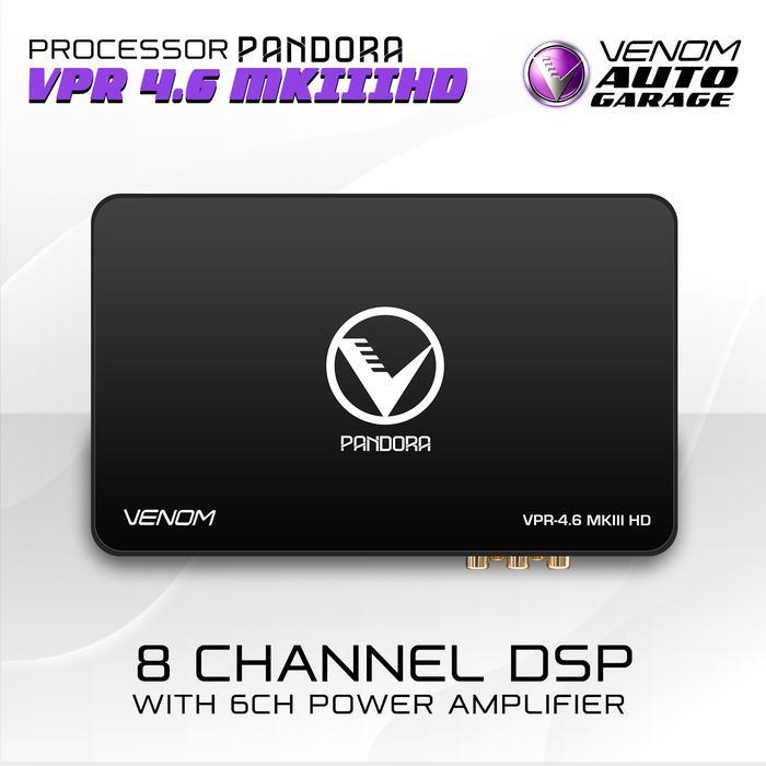 VENOM VPR 4.6 MKIII HD - Processor Audio Mobil 8 Channel DSP dengan Amplifier 6CH Power Built-in 6