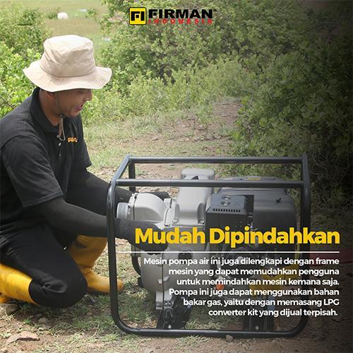 FIRMAN Mesin Pompa Air Irigasi Firman FGP 30 SL Pompa Alkon Cairan Kental 3 Inch 9 Bensin FGP30SL