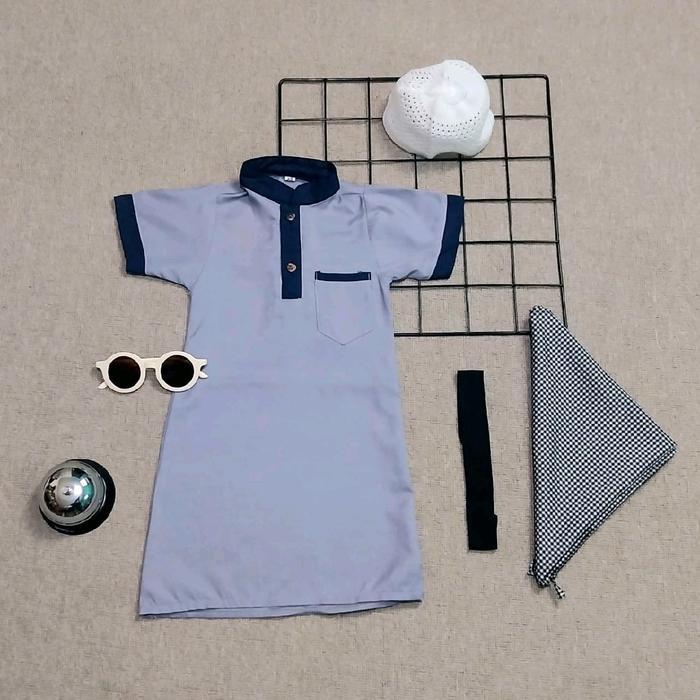 TERLENGKAP BAJU JUBAH GAMIS KOKO BAYI SET SORBAN IGAL DAN PECI USIA 0-24 BULAN BAJU GAMIS AQIQAH