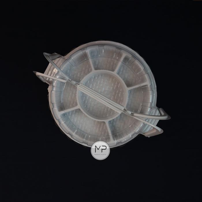 New! Mika Tumpeng Mini Gagang Sekat 8 Putih /Tumini Dapur Solo -50Pcs