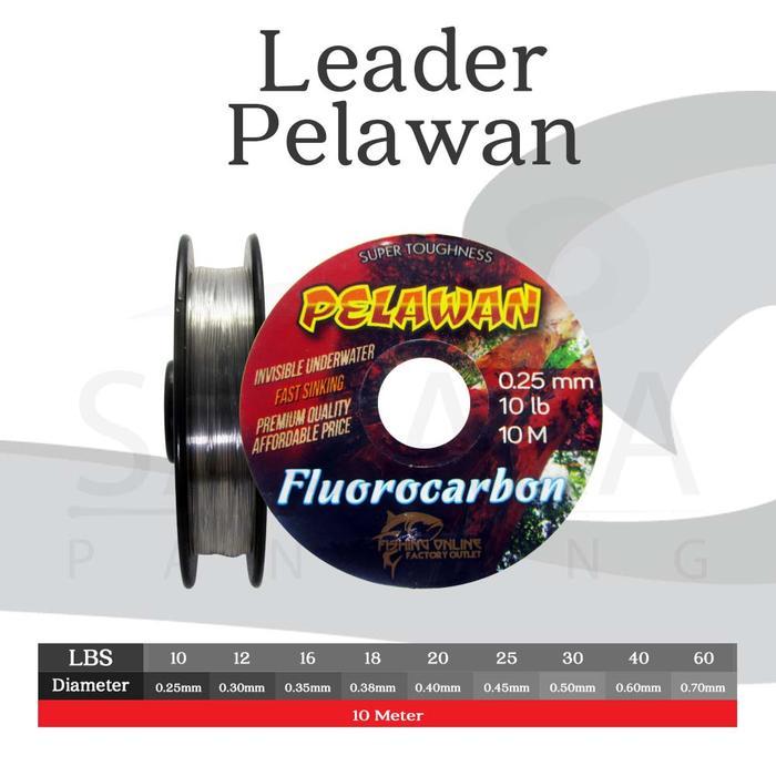 Maguro Fishing - Leader Pelawan Fc Leader Flourocarbon Murah Senar Pancing Kaku Anti Keriting