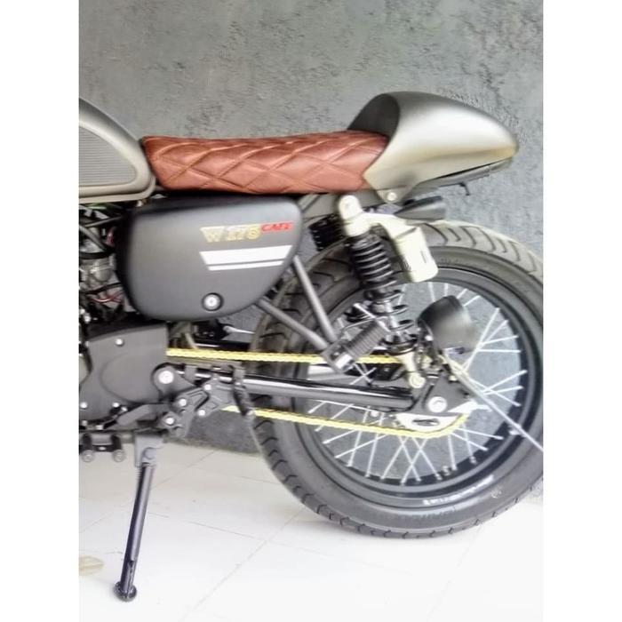 Jok Cafe Racer Motif Garis Kawasaki W 175 - Customkit