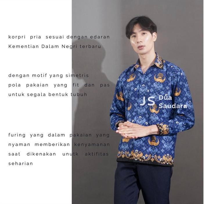 kemeja korpri pria / baju korpri pria / korpri pria