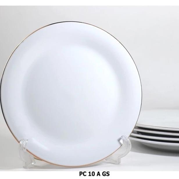 Piring makan ceper keramik KFC Lis mas PC10A-GS (1PCs) Indo keramik