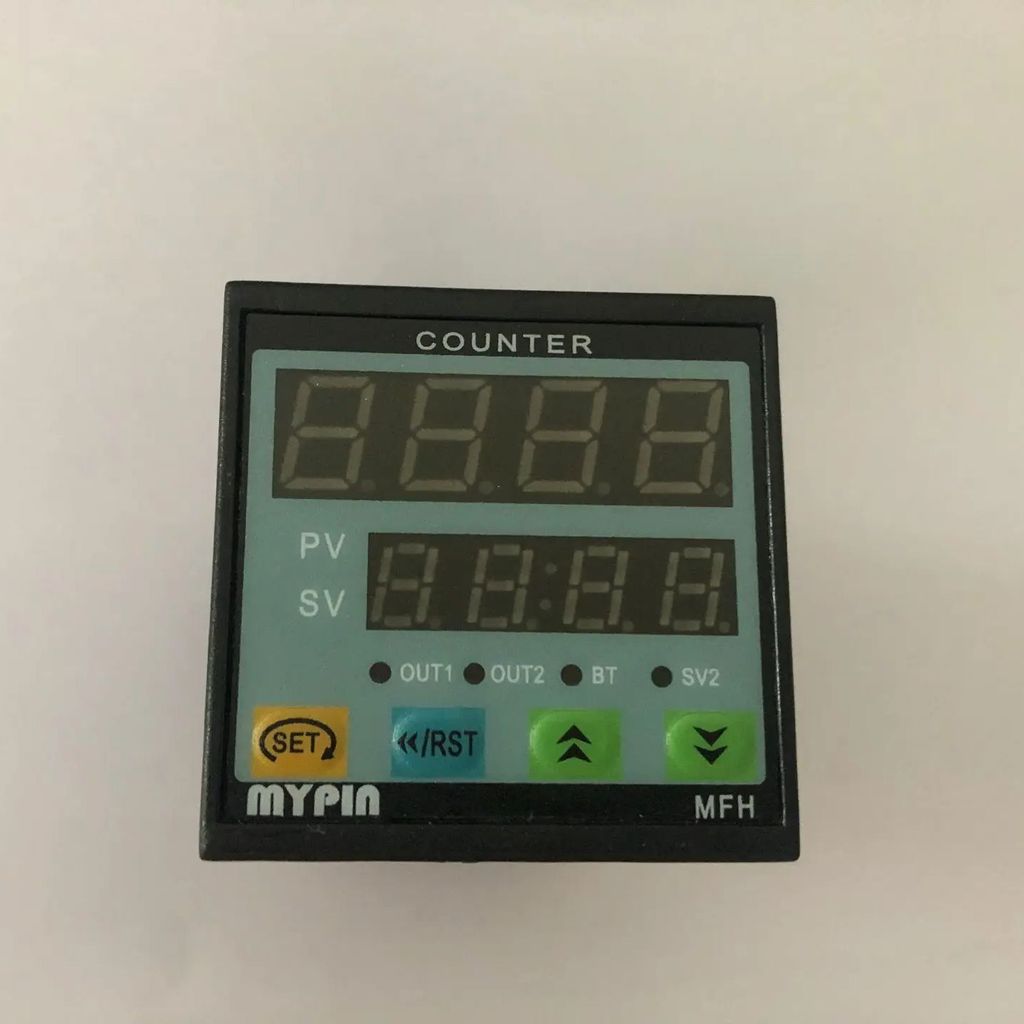 STOK TERBATAS  Original Mypin 90-260V AC/DC 4 Preset Digital counter Meter 10KPCS Relay Output FH4-4