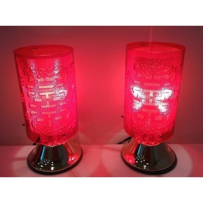 Lampu Shuang Xi / Mika 22cm Listrik