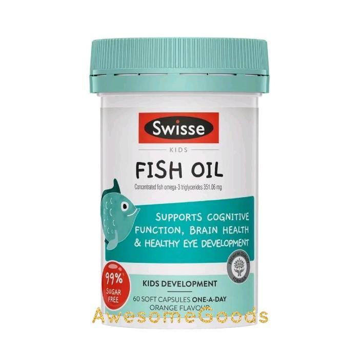 Swisse Australia Kids Fish Oil 60 Capsules