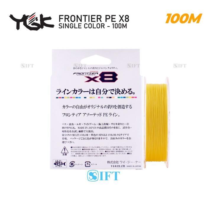 Cod - Senar Pe Ygk Frontier X8 Single Color Pe 0.6 S/D 8.0 Ift Fishing Best Seller