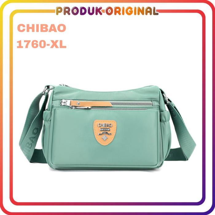CHIBAO - TAS SELEMPANG CHIBAO 1760-XL NILON WATERPROOF TAS SELEMPANG WANITA TERBARU HITAM