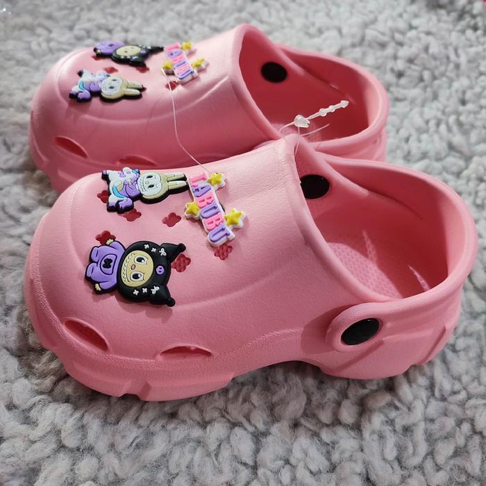 Sandal Cross Kodok Baim Viral Labubu Anak Laki-Laki Sendal Fuji Perempuan Bahan Karet Eva Nexera