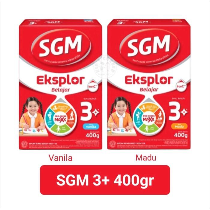 Sgm 400gr (3BOX) 0-6, 6-12, 1+,3+,5+ SOYA 0-6 170gr/ S0YA 6-12 400gr Eksplor Sekolah Vanila/Madu