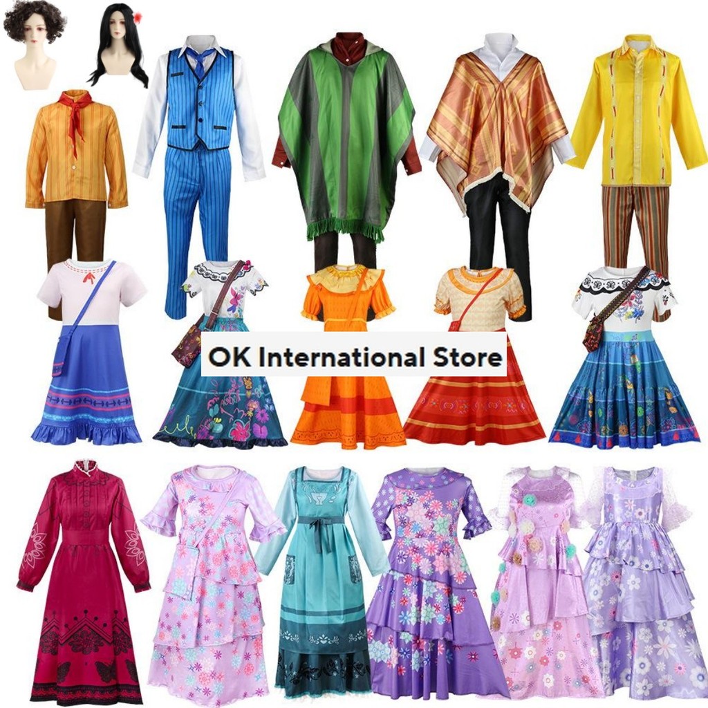 Anime Movies Encanto Mirabel Antonio Isabella Camilo Brulo Felix Pepa Dolores Luisa Cosplay Costume