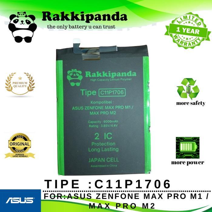 Rakkipanda Baterai C11P1706 For Asus Max Pro M1 / Asus Max Pro M2