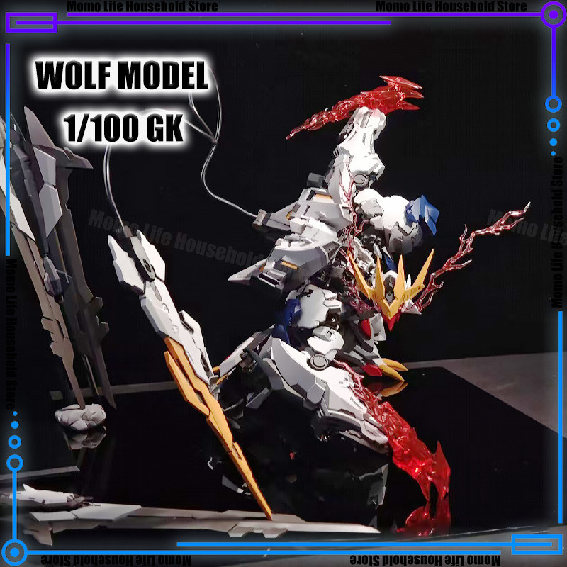 New WOLF Model 1/100 MG ASW-G-08 Barbatos Lupus Rex GK Assembly Model Kits Alloy skeleton Action