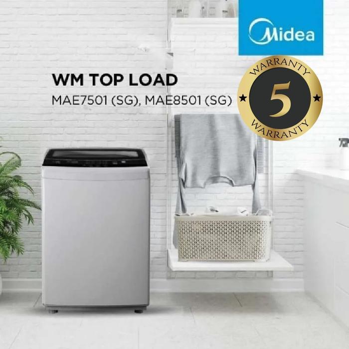 MESIN CUCI 1 TABUNG MIDEA MAE-7501 BODY GALVANISH