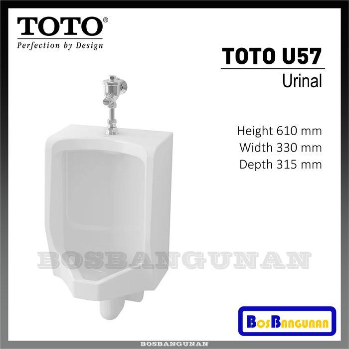 Urinal TOTO U 57 Komplit + Pushkran / Urinal TOTO U57 / Urinoir TOTO