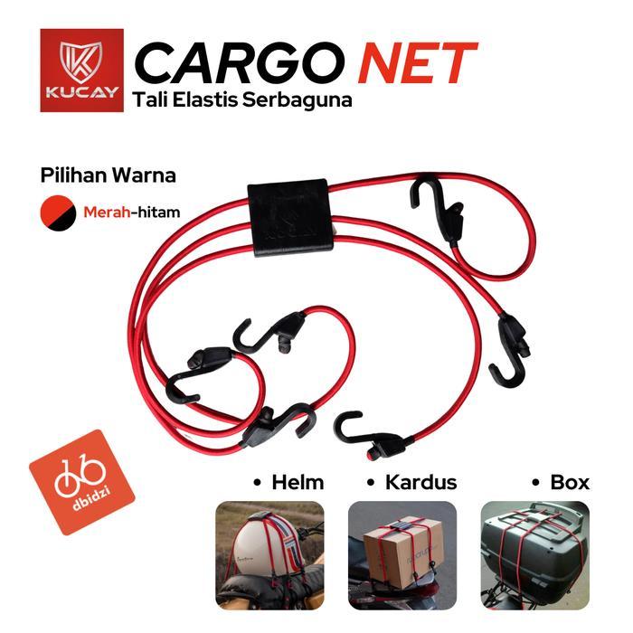 Tali Jaring Helm Motor Box Cargo Duffle Bag Kucay Original Elastis