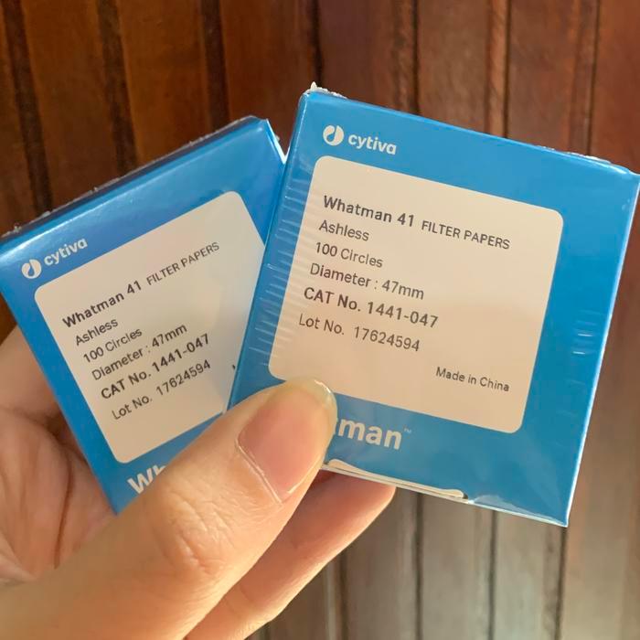 BRG BARU Whatman 41 Filter Papers Ashlees Dia.47 mm 1441-047 100/pack