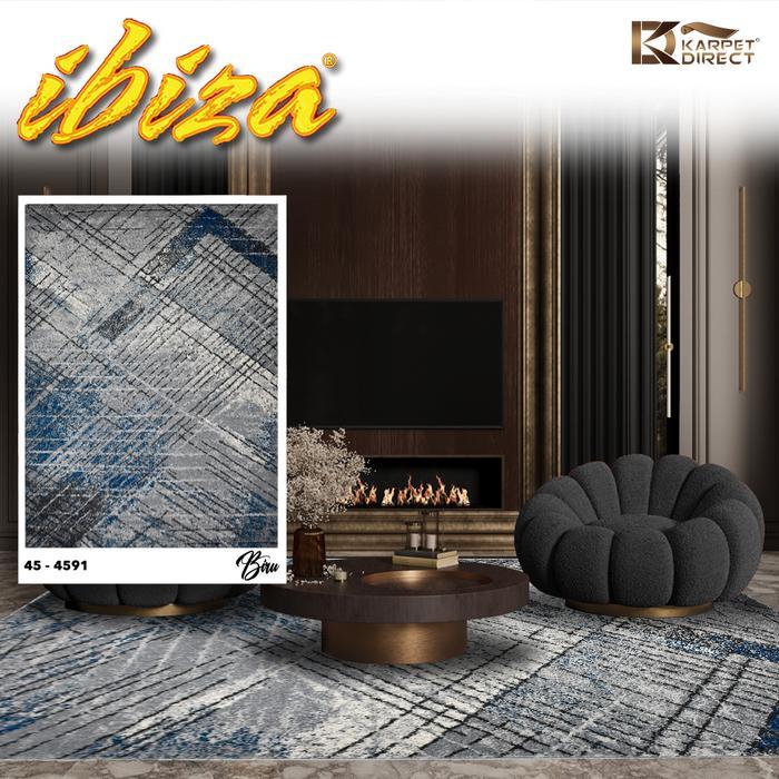 [Karpet Direct] Ibiza Karpet (Biru) 100X150 Cm - Kode 45-4591