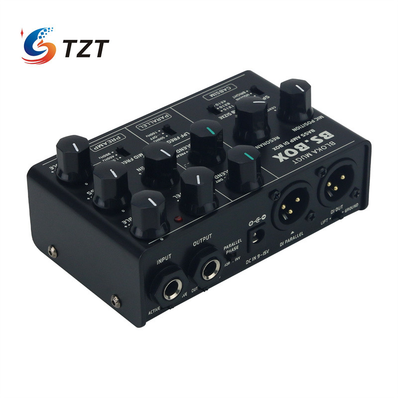 Tzt Electric Bass Simulation Effector 3-Segment Eq Bass Speaker Box Ampeg Svt Effects 6.3Mm Output