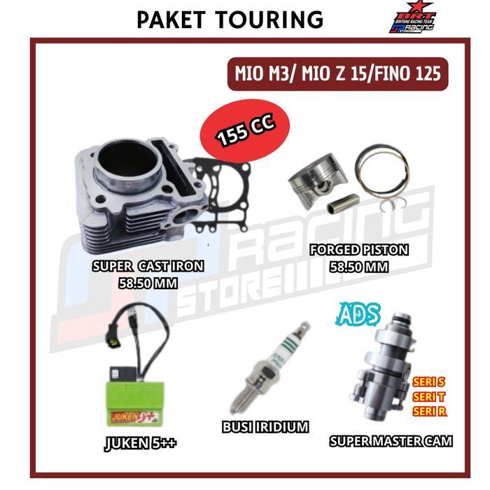 BRT Paket Touring 3-Bore UP MIO M3/MIO Z 125-Blok Piston-Cam ADS-Juken