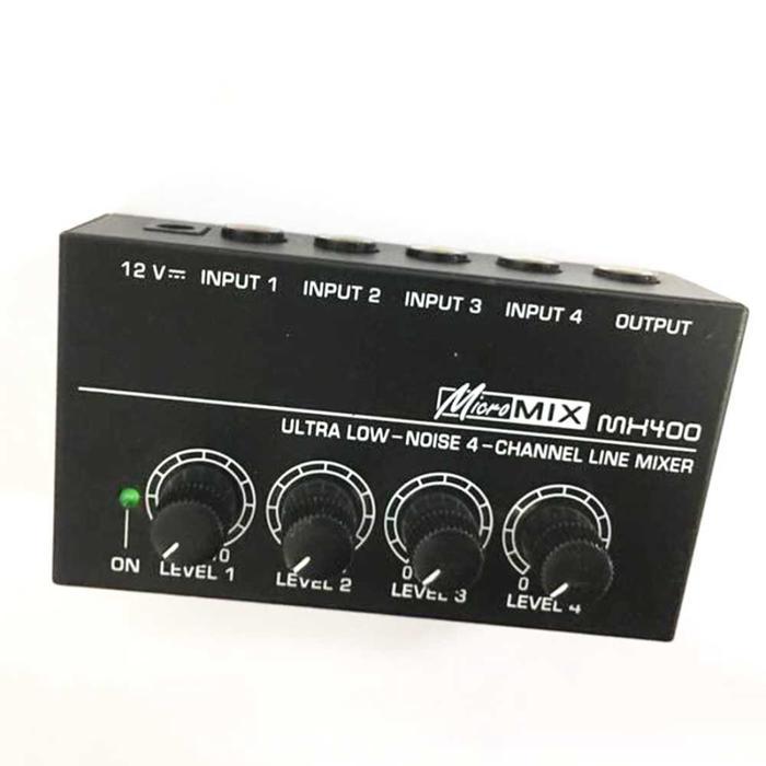 Mixser Audio Mini Mikser Mixer Sound Card Karaoke 4 Channel Compact Terlaris
