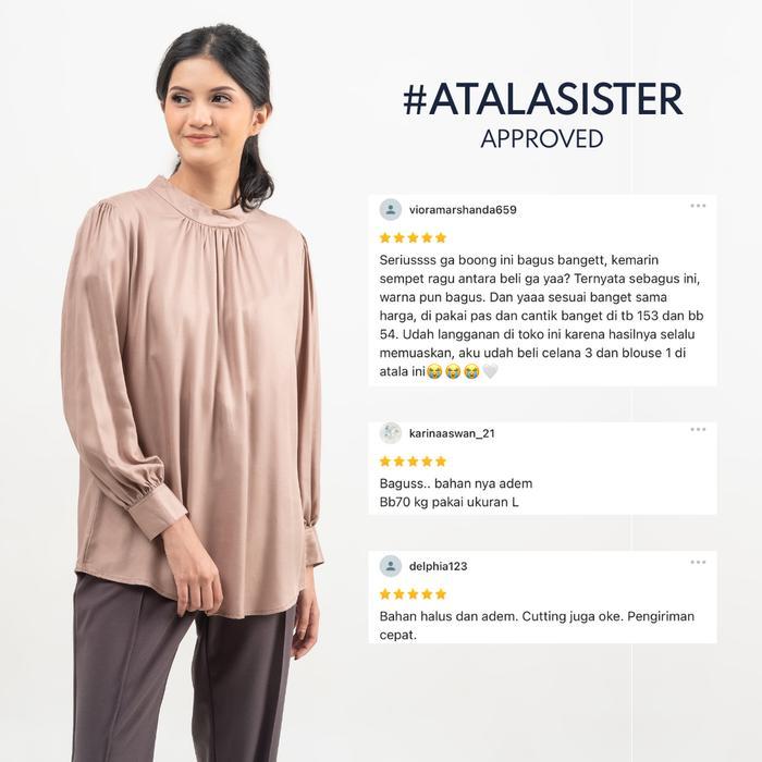 Terbaru Atala Plain Blouse Shirt Wanita