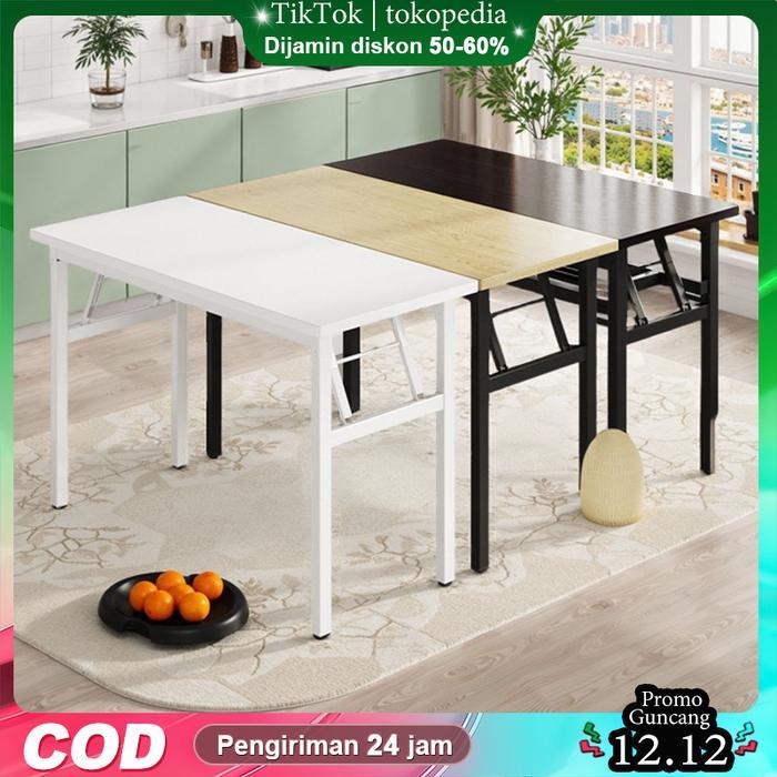 AK [COD] Flipper Table Meja Makan Lipat Set Koper Camping Outdoor Portable meja lipat meja lipat