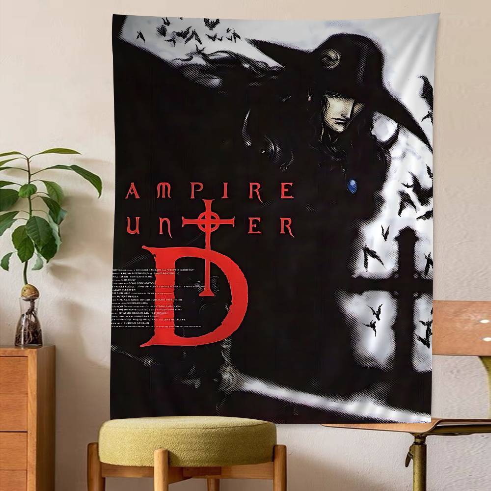Vampire Hunter D Classic Japanese Anime Retro Printed Large Wall Tapestry Wall Hanging Decoration