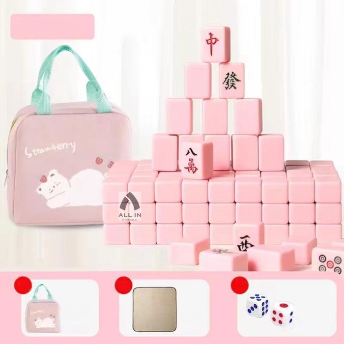 Mini Mahjong Set + Playmat + Carry Bag