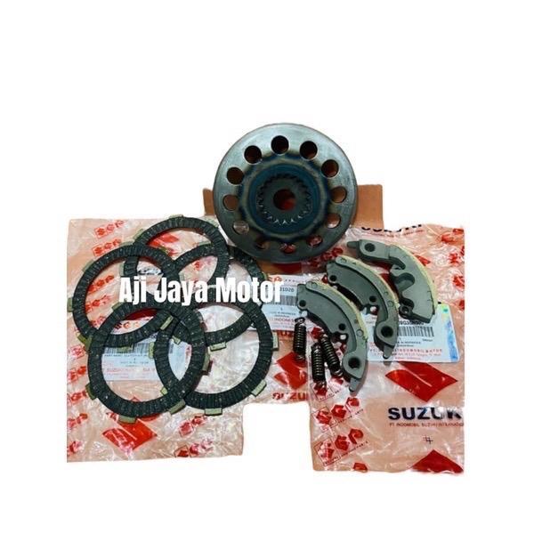 Paket Mangkok Kopling+Kampas Kopling+Kampas Ganda Satria R Satria Hiu 2Tak Kampas Kopling