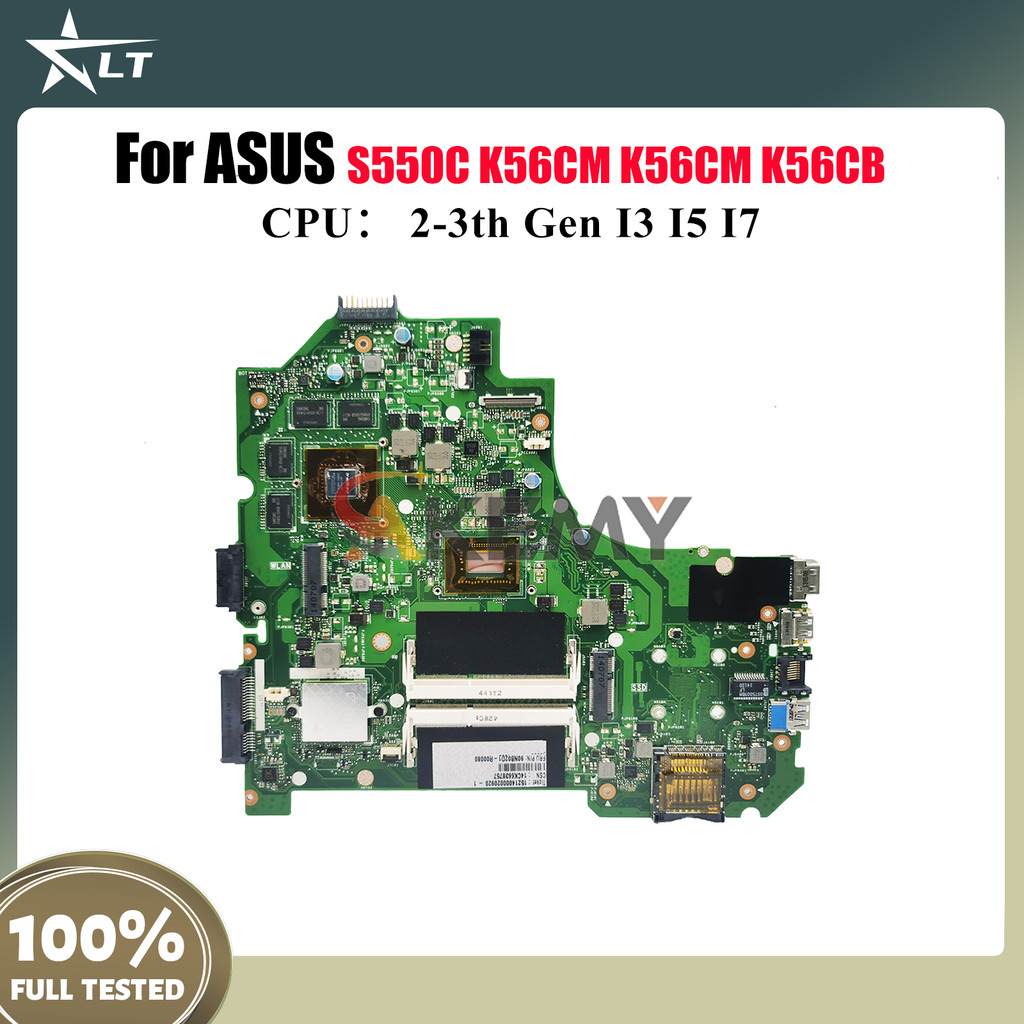 K56Cm Laptop Motherboard For Asus K56Cm K56C S550C K56Cb K56Ca Notebook Mainboard With I3 I5 I7 Cpu