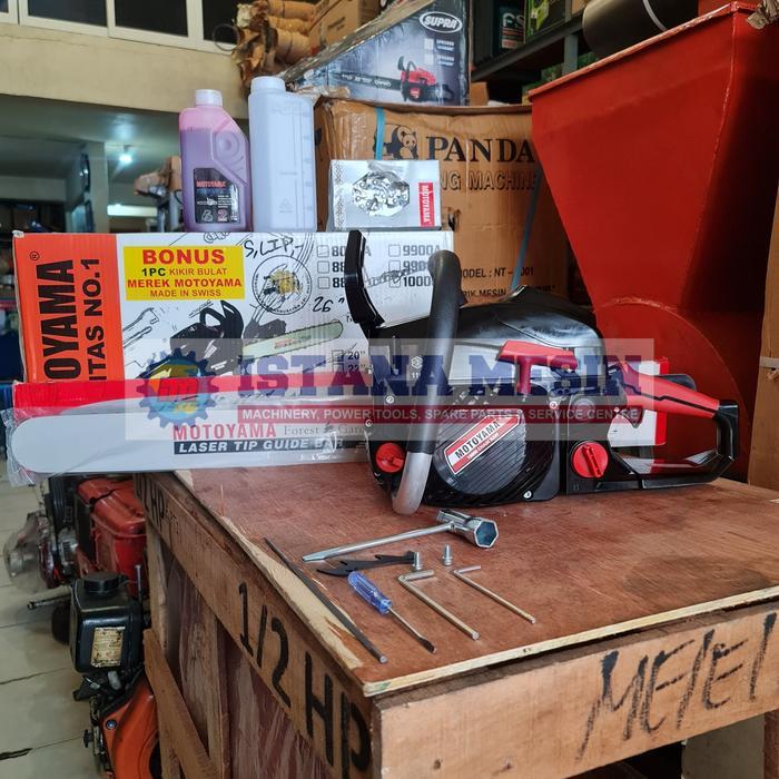 MESIN POTONG GERGAJI KAYU SINSO SENSO 26" MOTOYAMA CS 10000 CHAINSAW