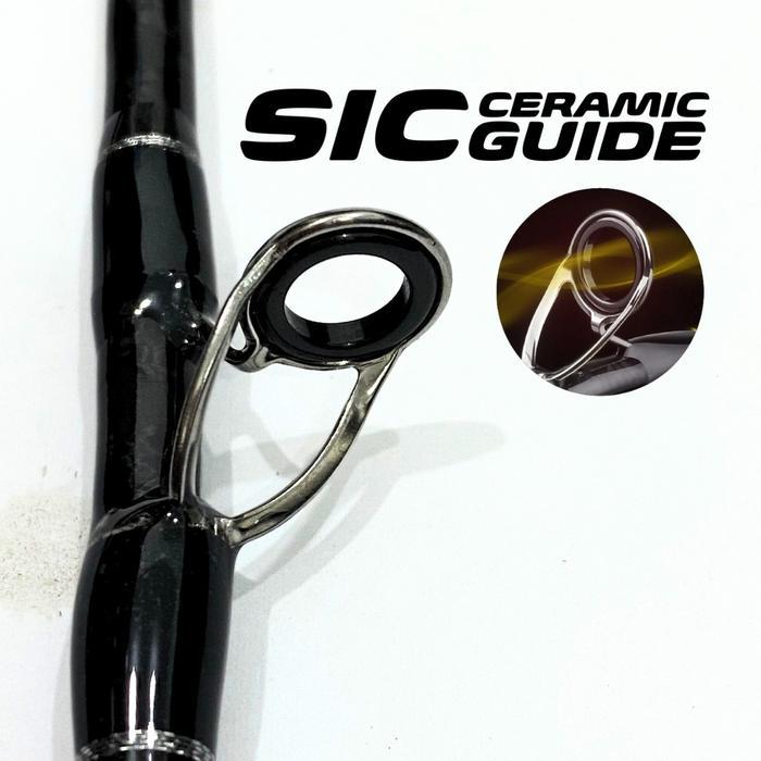 Aquapro Joran Pancing Strangers Action Ultralight Fishing Spinning Rod Bahan High Carbon Solid