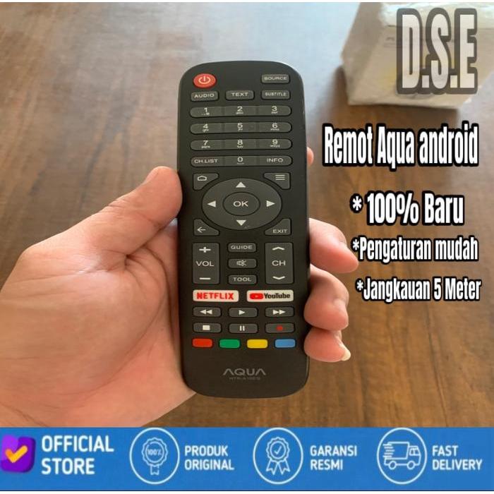 Remot Remote Tv Aqua Android Smart Led Original Pabrik