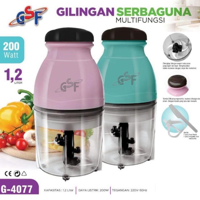 Blender Daging Chopper Listrik 4 Mata Pisau Stainless Steel SUS 304 Blender Kapsul AXLO 977
