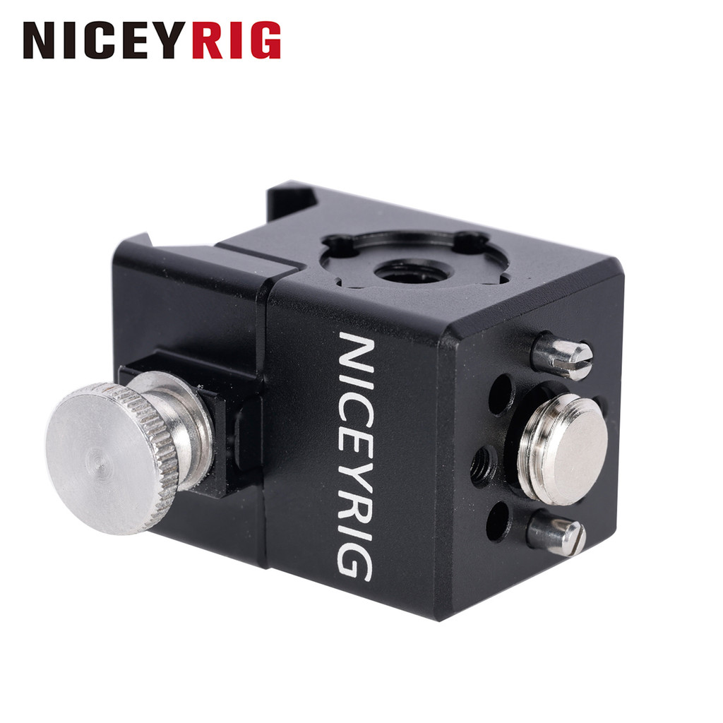 NICEYRIG Nato Clamp to Arri Locating Screw (3/8''-16) Adaptor for Camera Cages Top Handles