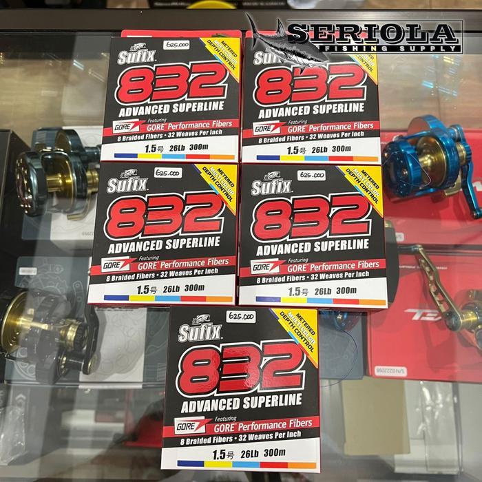 PE SUFIX 832 X8 MULTICOLOR ADVANCED SUPERLINE 300M PE1.5 26LB