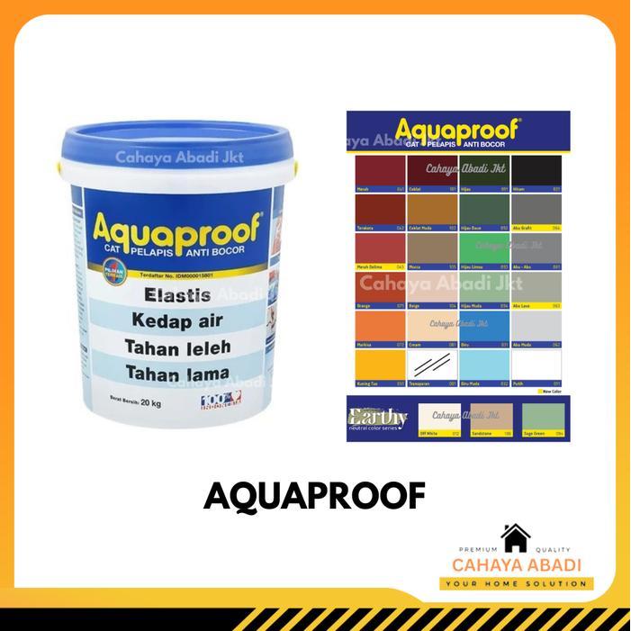 New - Aquaproof Cat Pelapis Anti Bocor 4Kg Kedap Air Tahan Lama & Elastis Untuk Bubungan Atap