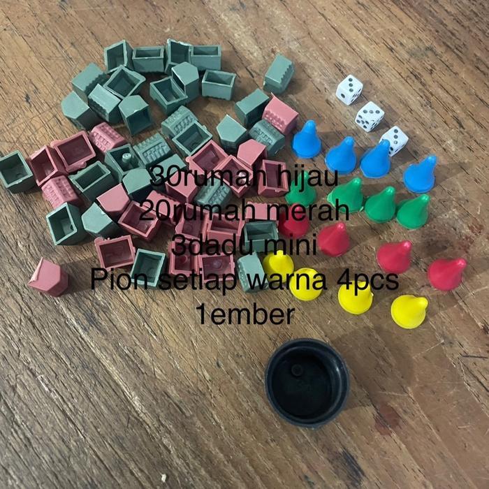 Rumahan monopoli, ular tangga, ludo + mangkok Toys