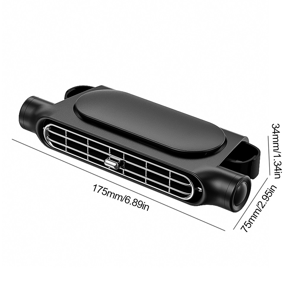 Car Headrest Cooling Air Fan 3 Speeds Adjustable Car Interior Portable Fan Cooler Air Cooling Fan