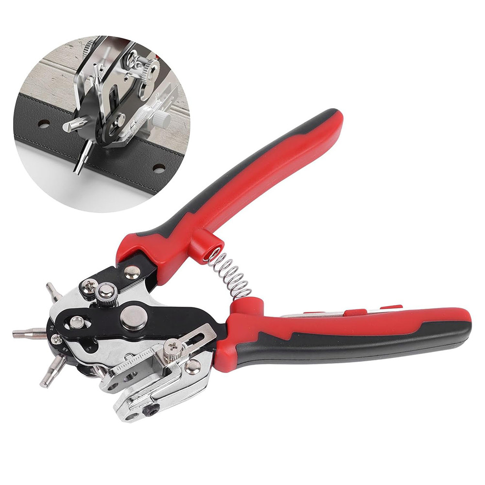 Multi-Functional Punch Pliers Round Hole Oval Hole Diy Tool Watchband Strap Household Leathercraft