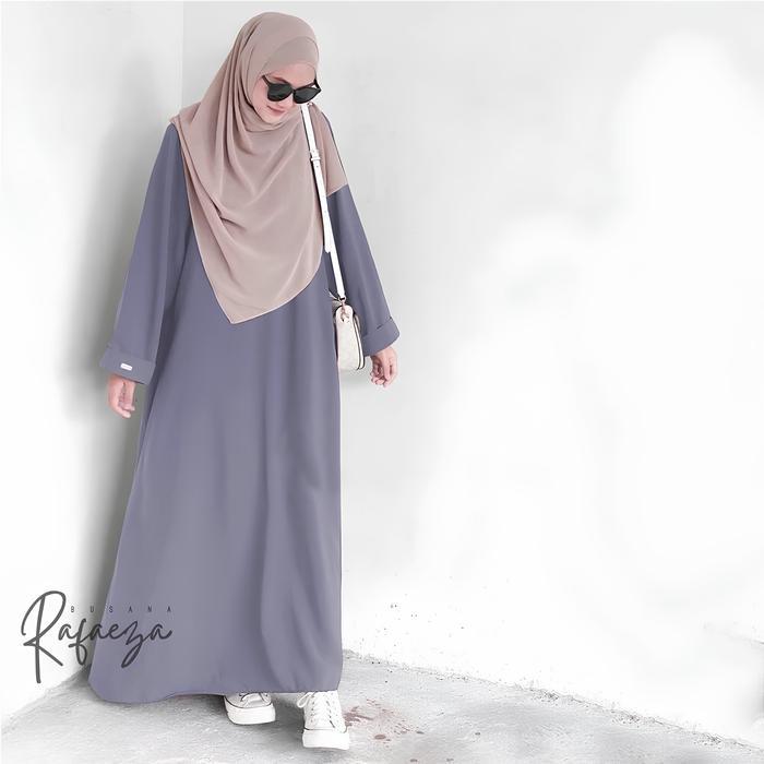 Rafaeza Basic abaya remaja / Baju gamis polos / abaya turkey / Model baju abaya polos / Gamis syari