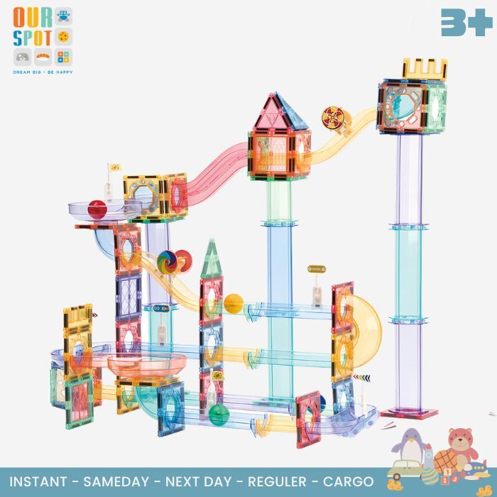 Magnetic Marble Run Paradise - Kebo - Mainan Magnet Edukasi