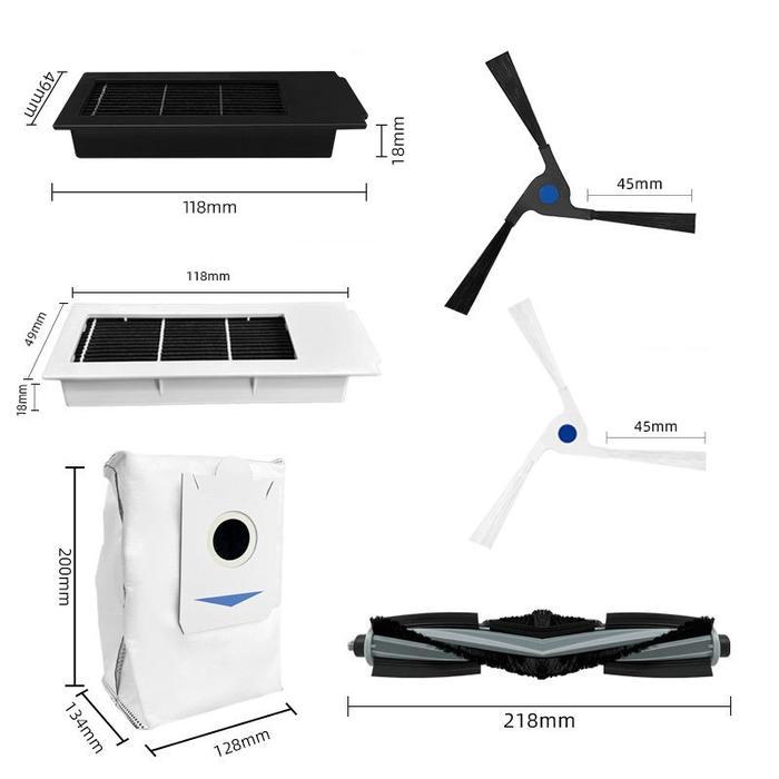 Ecovacs Deebot X2 OMNI / COMBO/ PRO MOP FILTER DUSTBAG MAINBRUSH SIDEBRUSH JKT