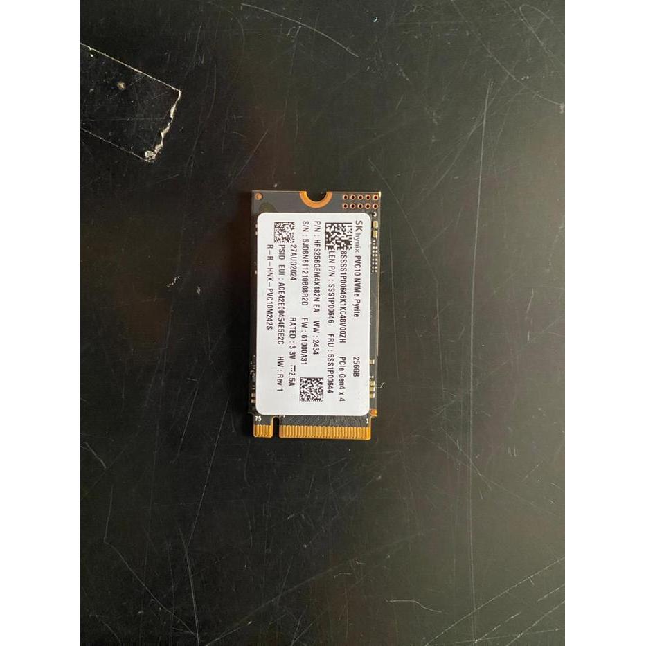 SSD 256GB NVME M.2 PCIe Original Copotan Unit Baru
