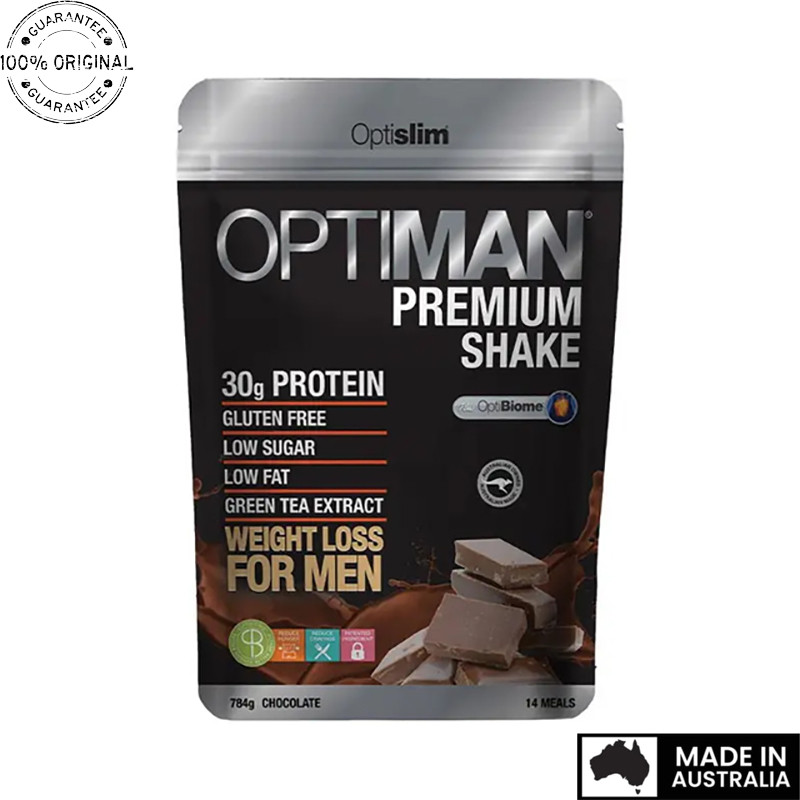 Aussie Original Optislim Optiman Premium Shake Chocolate 784g