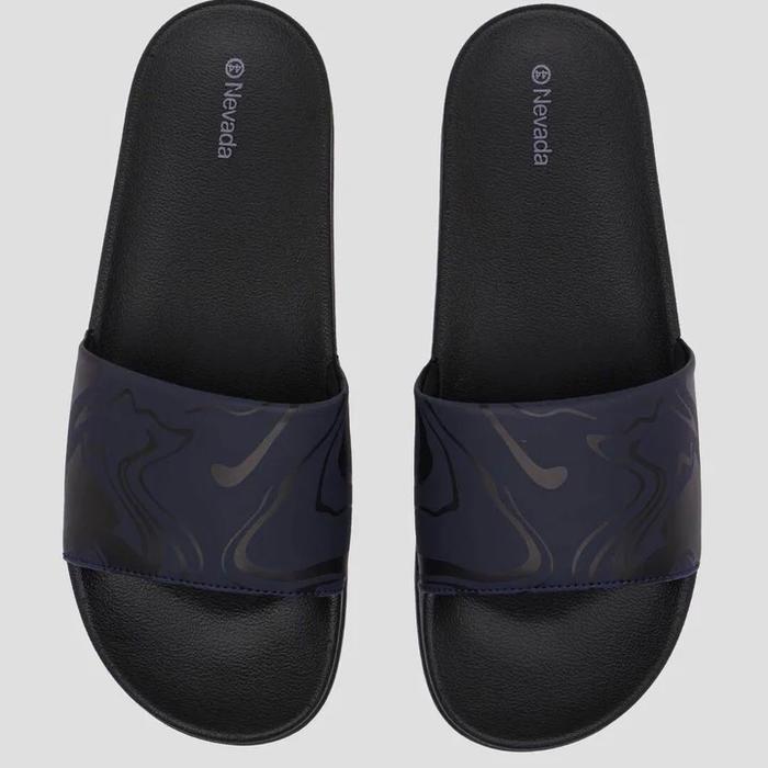 NEVADA NVDPOOL BLACK SANDAL COWOK SELOP SENDAL SLIPPER PRIA ORIGINAL BY MATAHARI
