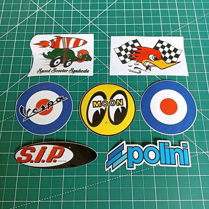 Sticker Vespa Stiker Logo Emblem Vespa