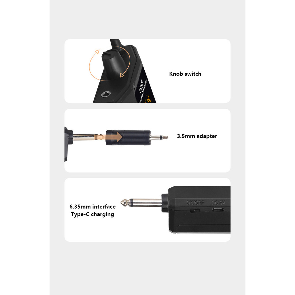 Lavalier Wireless Microphone, Dynamic Microphone, Karaoke Lavalier Microphone with Rechargeable